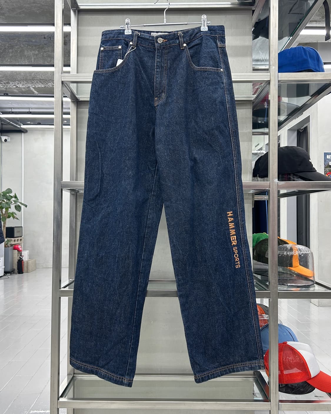 해머스포츠 인디고 와이드 데님 팬츠 상품이미지1