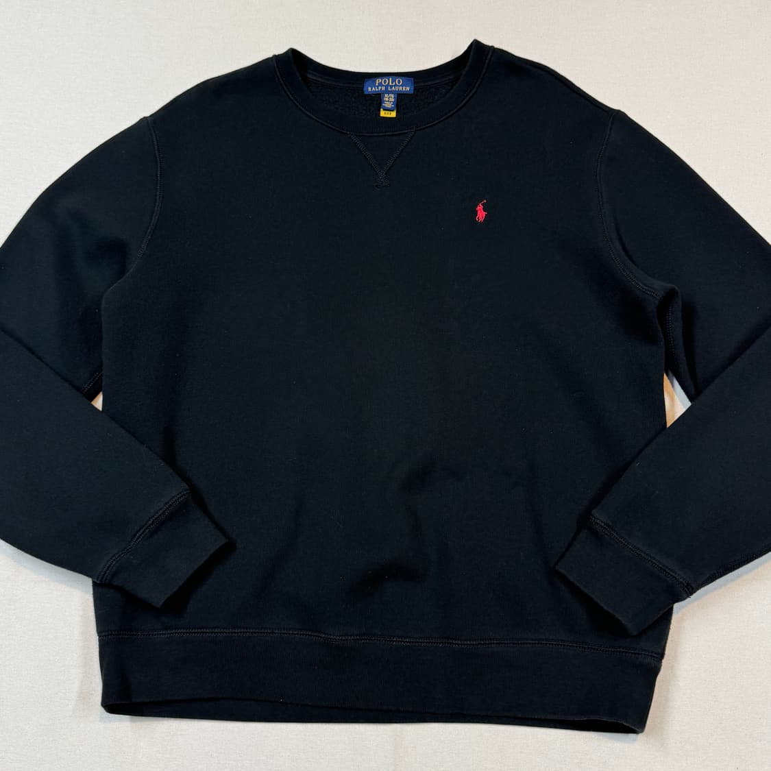 L) 폴로 랄프로렌 블랙 맨투맨 신형 큐알탭 상품이미지2