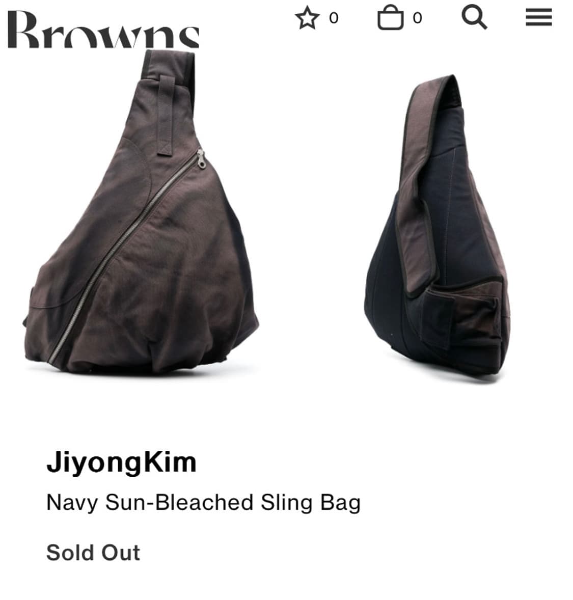 [OS] 지용킴 썬블리치드 슬링백 네이비 상품이미지2