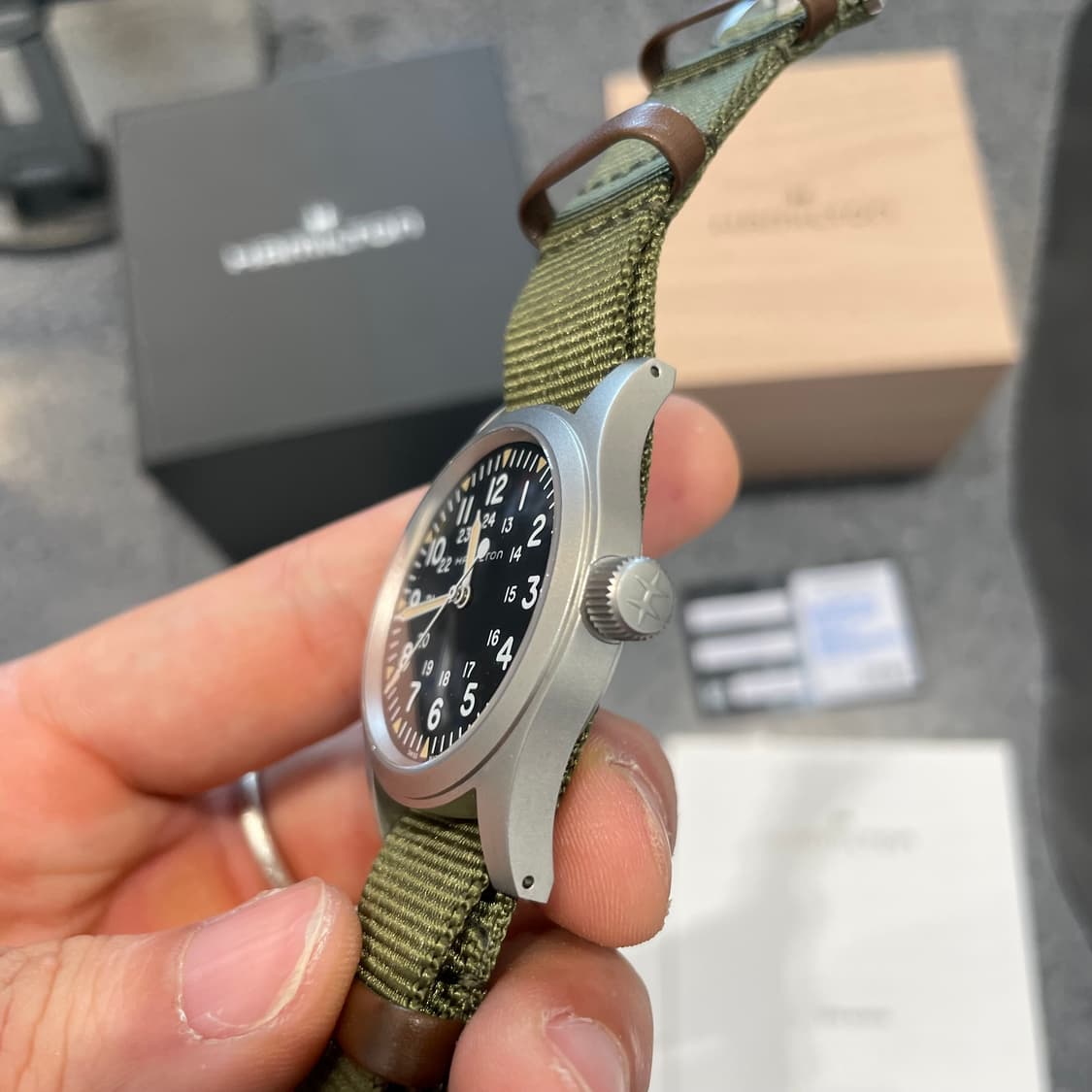 해밀턴 카키필드 메카니컬 38mm 상품이미지4