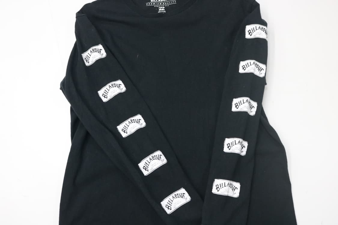 Billabong 빌라봉 사이드 로고 테이핑 블랙 롱슬리브 티셔츠 (M) 상품이미지5