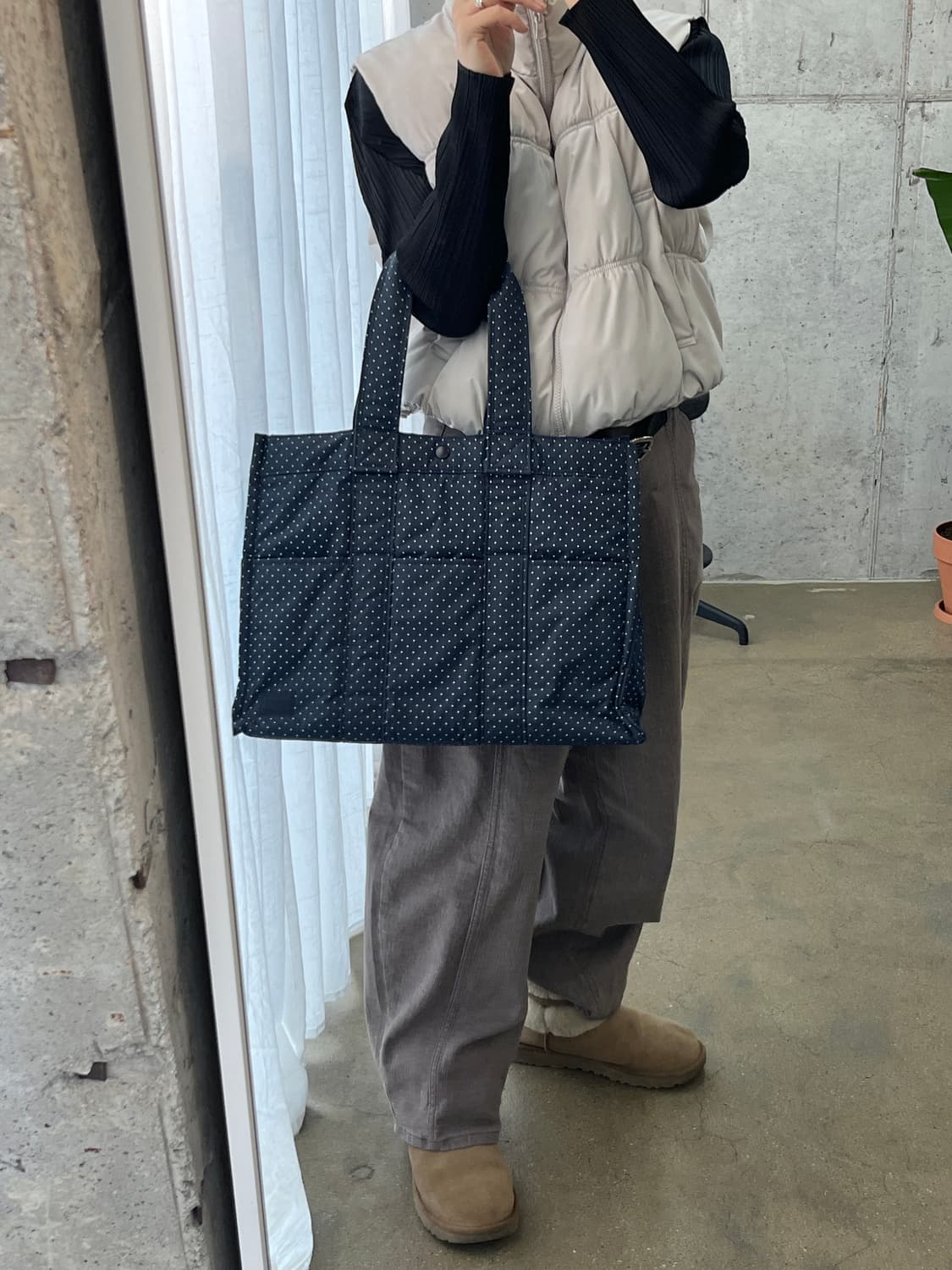 Porter 포터 도트 숄더백 네이비 상품이미지2