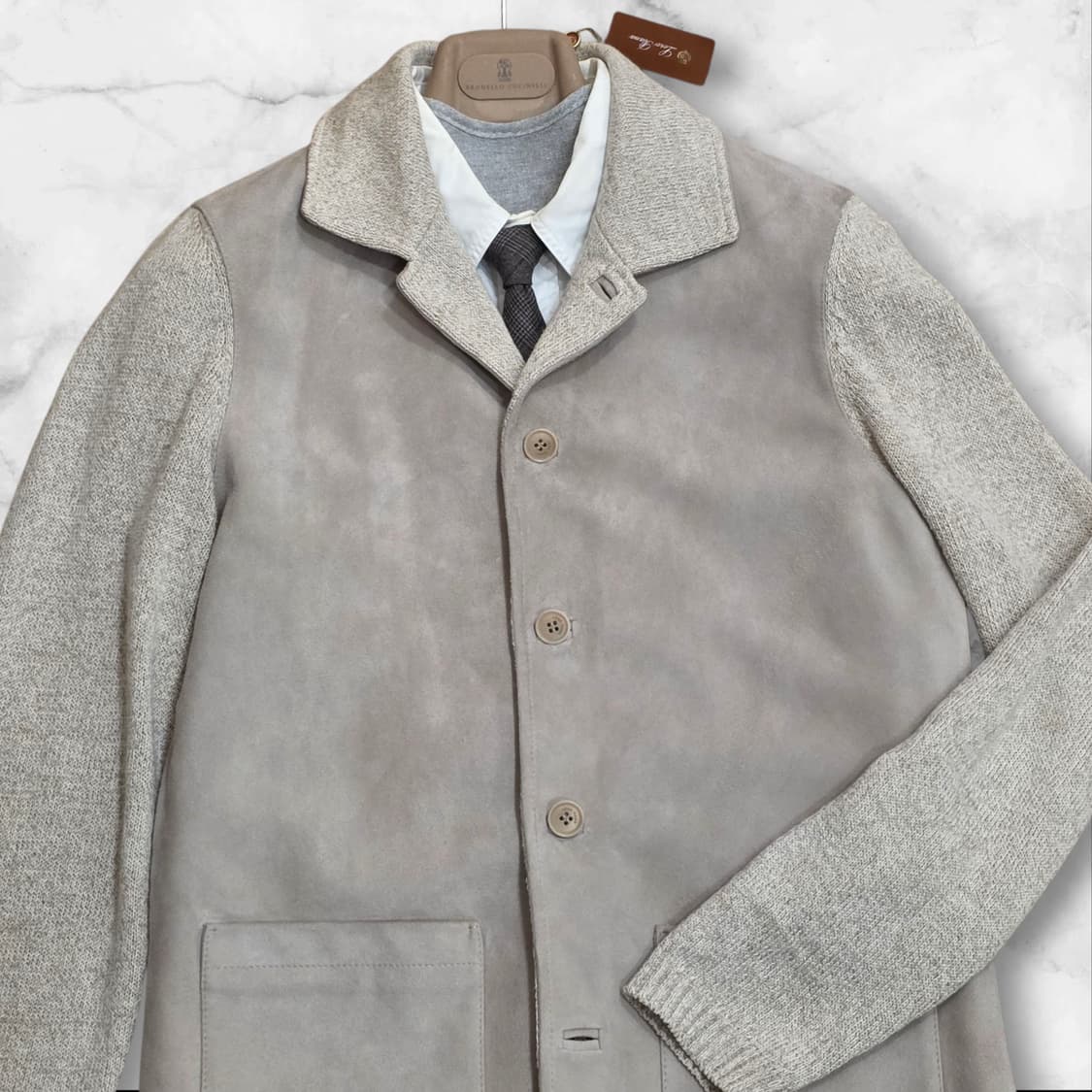 Loro Piana 로로피아나 역작* 스웨이드 캐시미어 실크 초어 자켓 상품이미지2