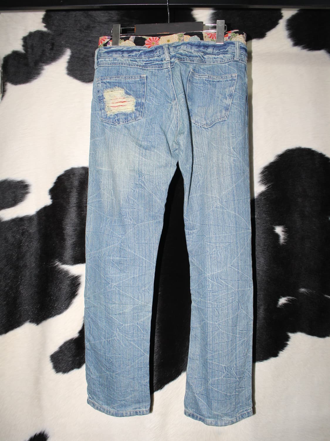 Oriental Pattern Grunge Point Denim 상품이미지8