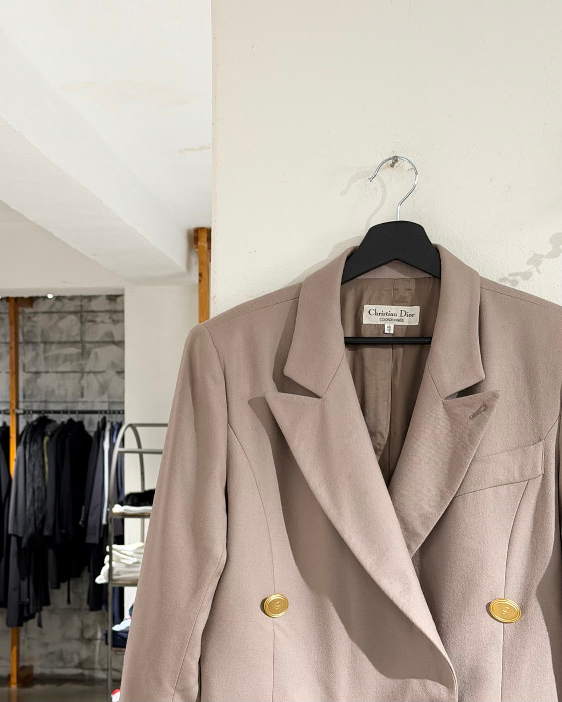 크리스찬 디올 베이지 더블 브레스티드 블레이저 상품이미지2