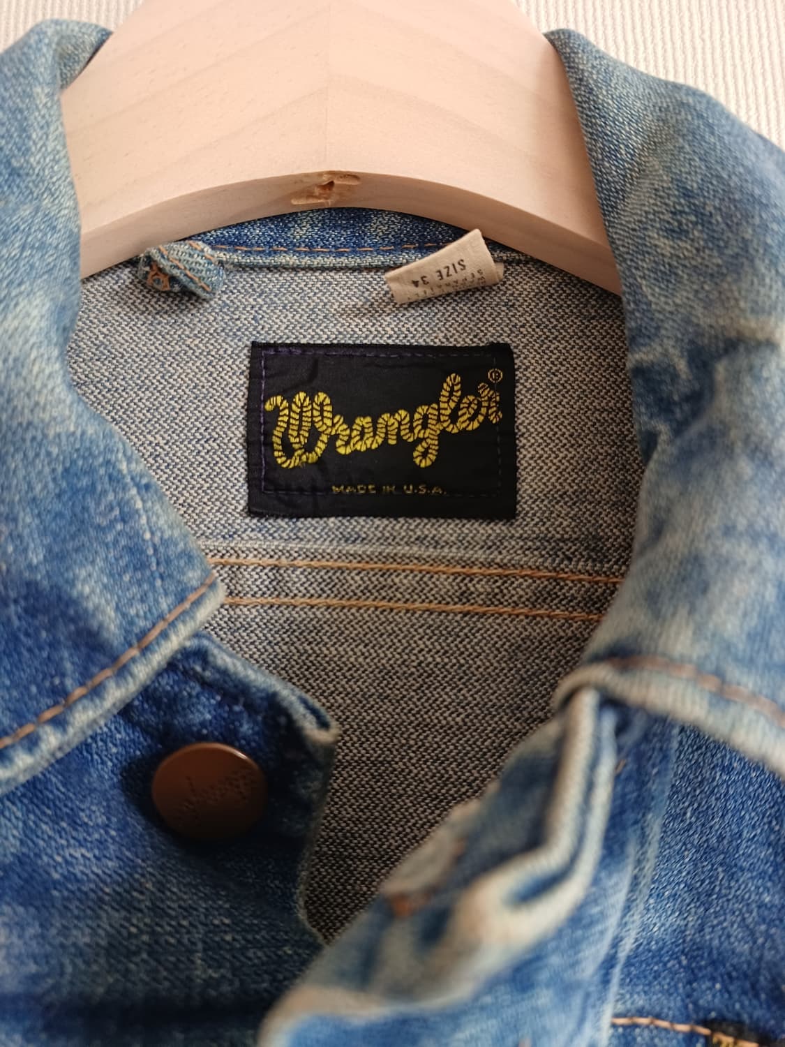 70s Wrangler 여성 데님자켓 랭글러 빈티지청자켓 리바이스 lee 상품이미지4