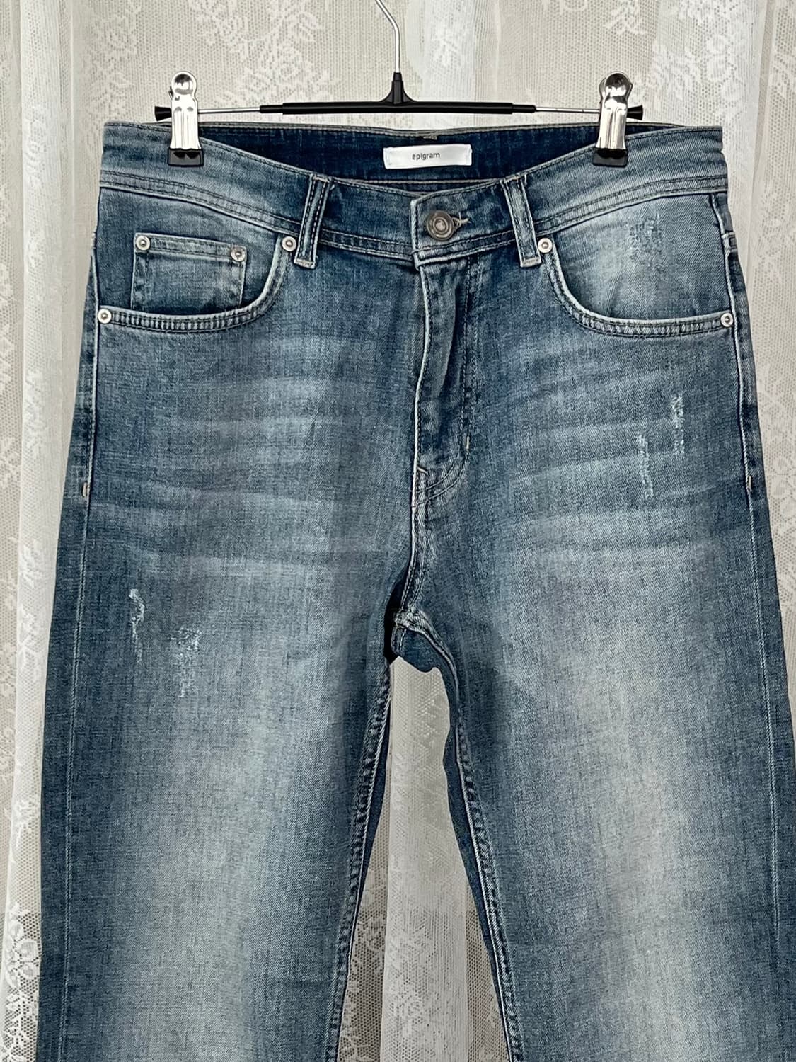 78-94) 시리즈 에피그램 데님 청바지 중청 상품이미지3