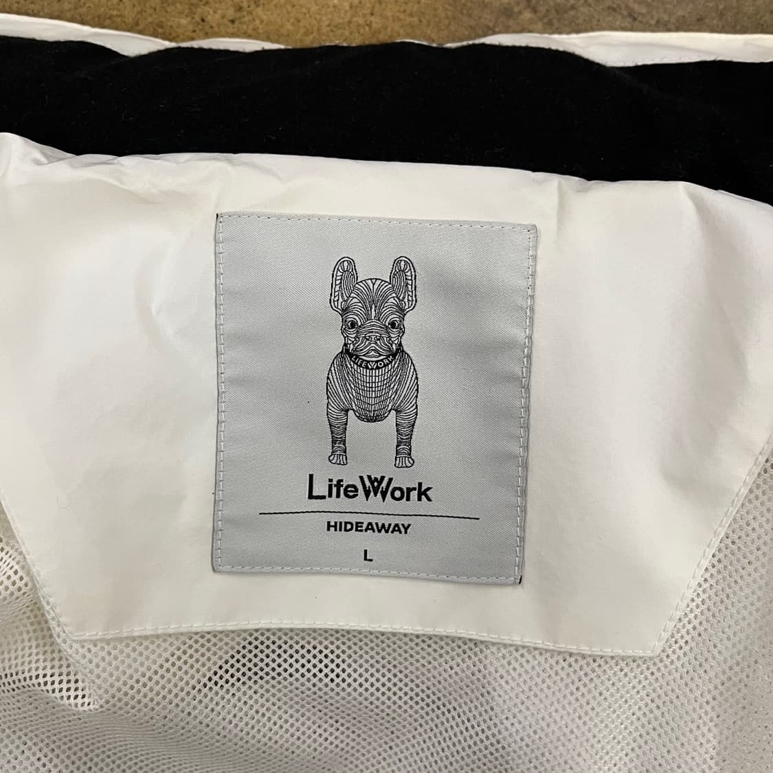 [정품/L] 라이프워크 화이트 바람막이 자켓 b15 상품이미지7