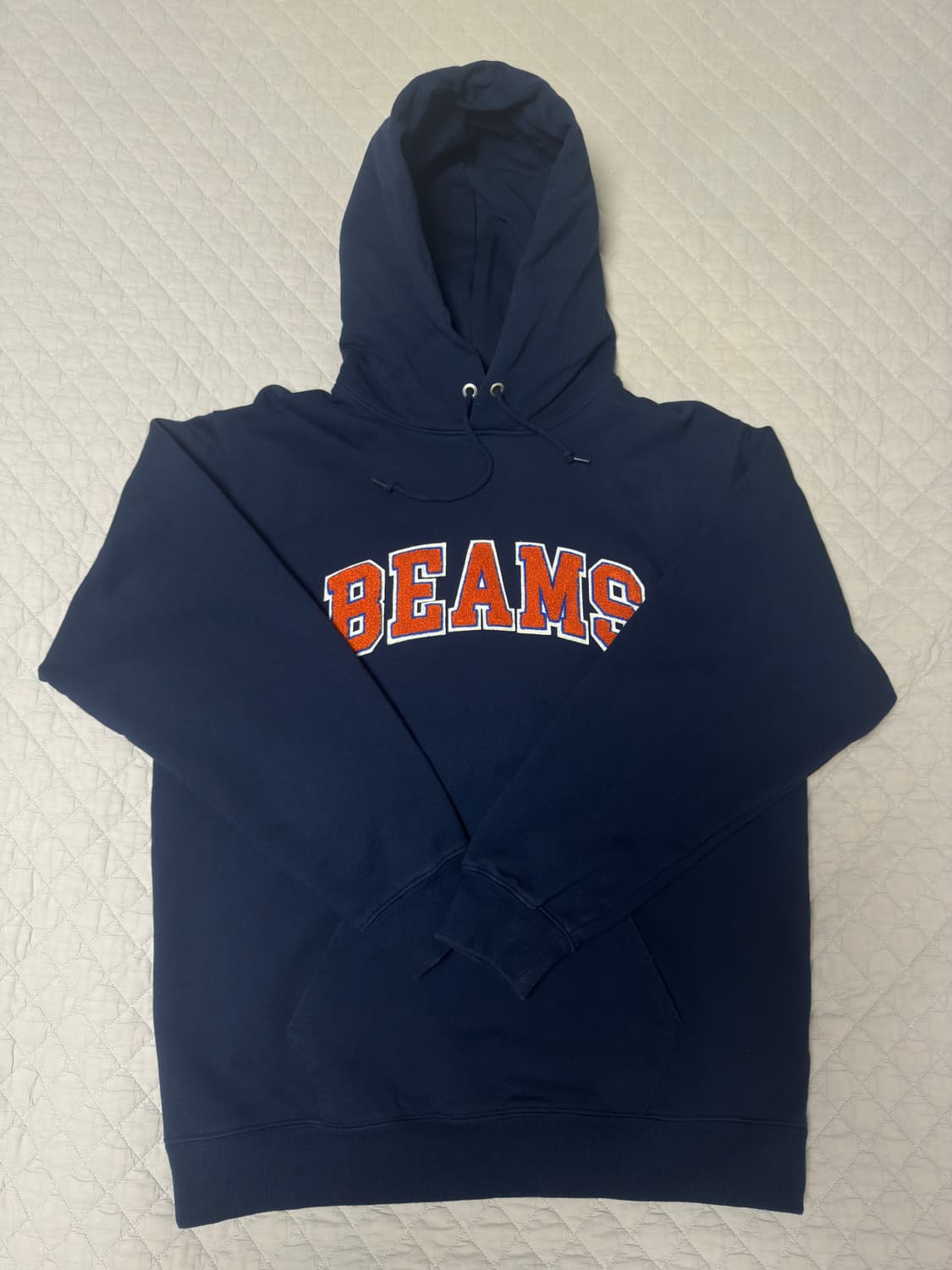 [BEAMS] 빔즈 베이직 후드 네이비 사이즈 XL 상품이미지1