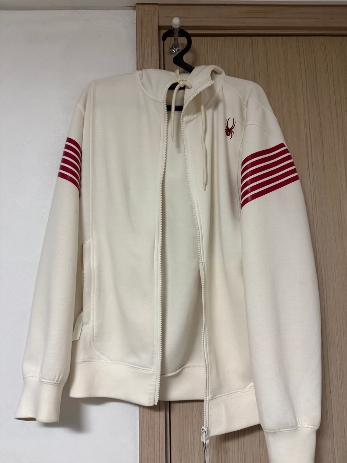 스파이더 후드집업 아이보리 S 상품이미지1