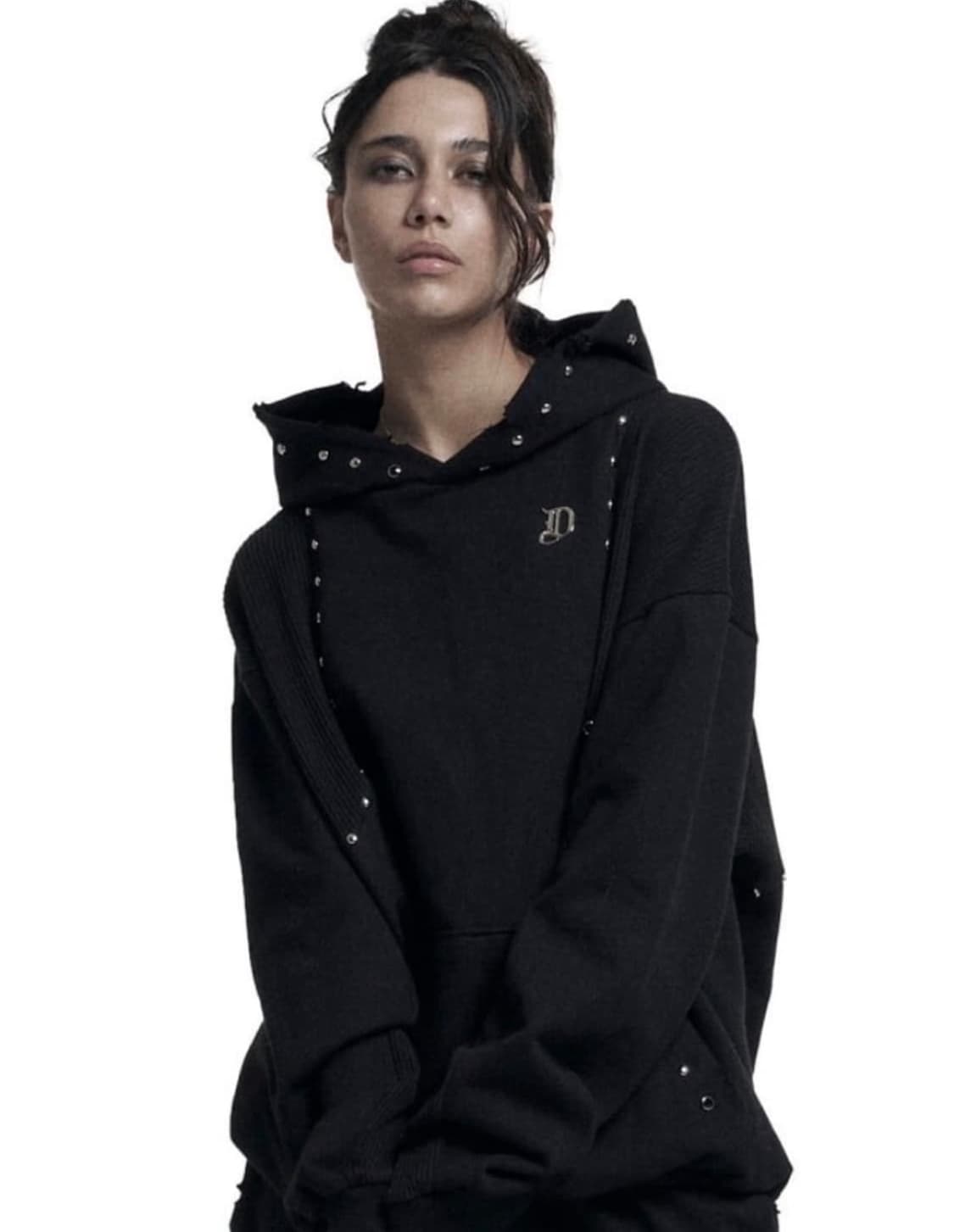 오도어 그런지 스터드 후드 상품이미지1