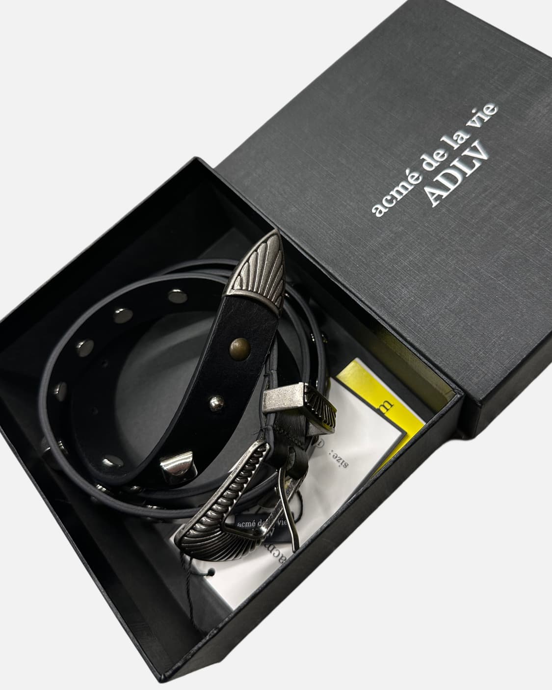 western stud leather belt 상품이미지2