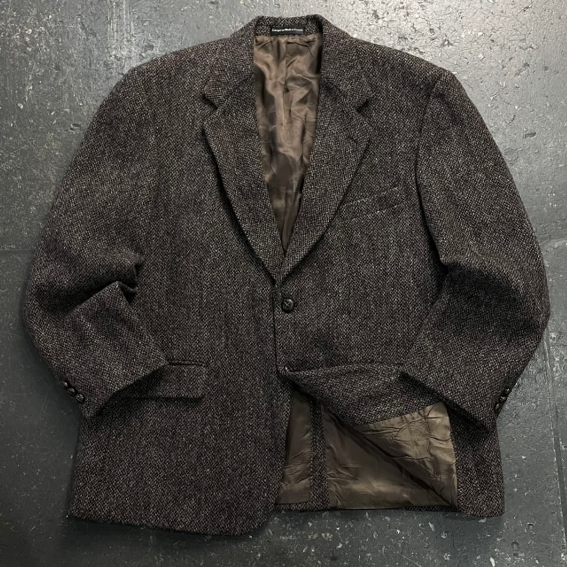 100 해리스 트위드 해링본 블레이저 자켓 상품이미지1