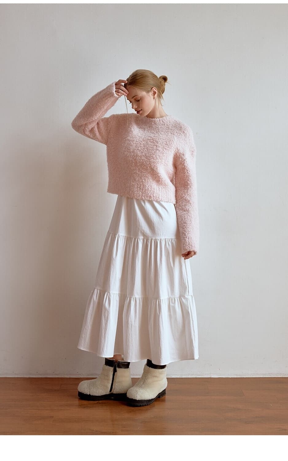 리엘 RE_L 치크 부클 니트 (한지민, 뚜니 님 착용) 상품이미지4