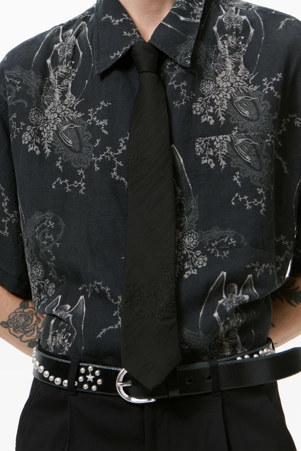 아워레가시 26ss Noir Bloom Ethereal Veil 넥타이 상품이미지1