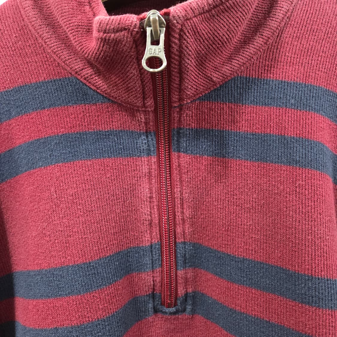 갭 키즈 코튼 풀오버 하프집업 XL  상품이미지5