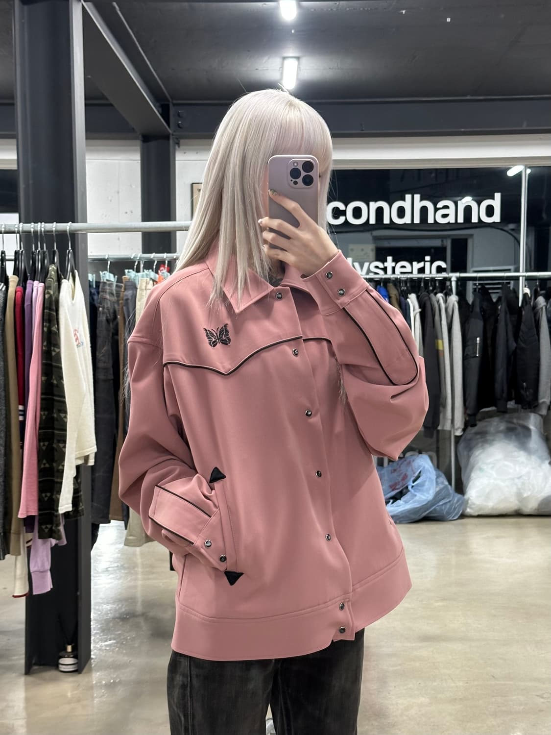 니들스 PE/PU 더블 클로스 파이핑 카우보이 재킷 상품이미지1