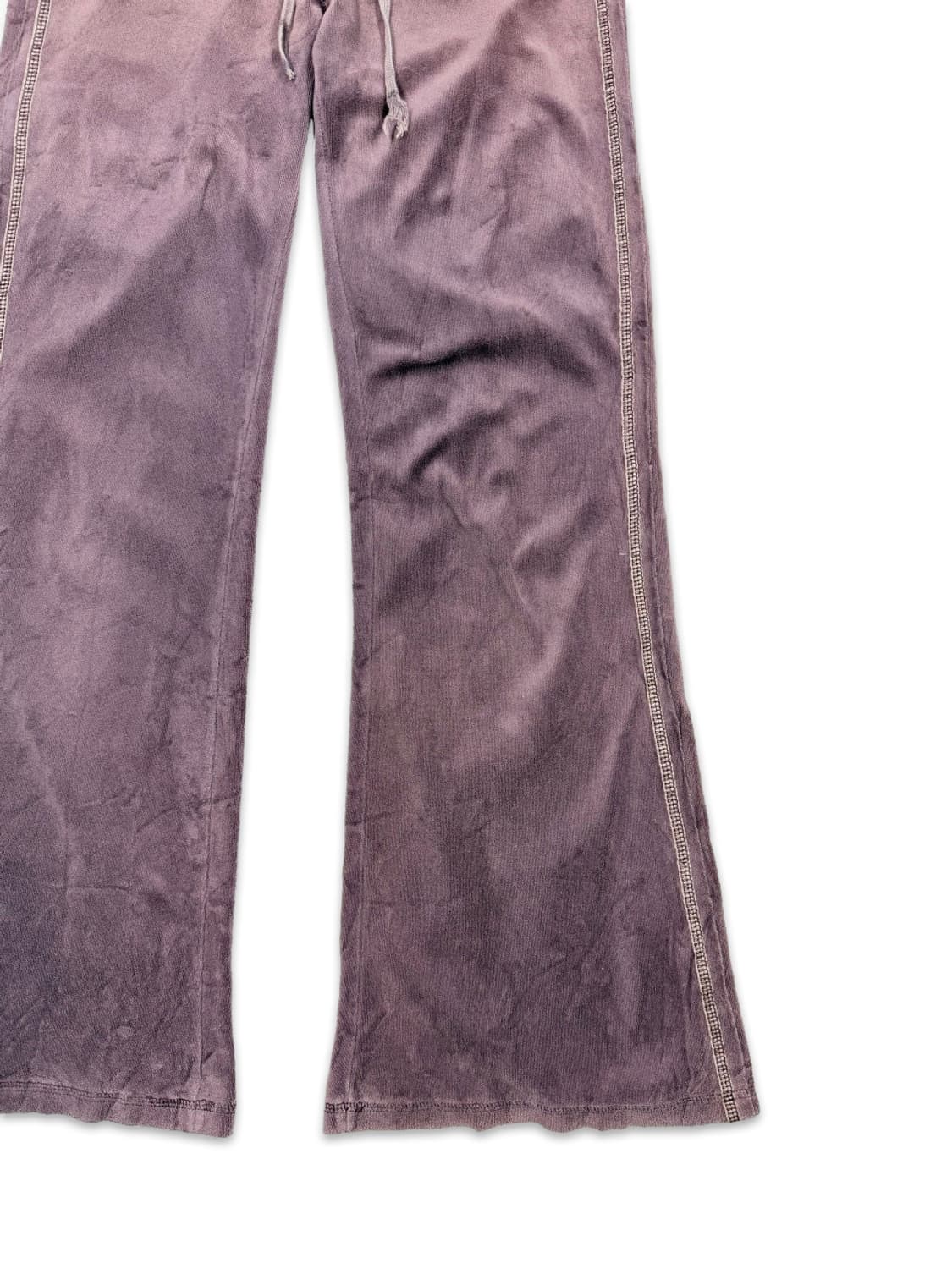 빈티지 퍼플 벨벳 로우라이즈 부츠컷 팬츠 상품이미지3