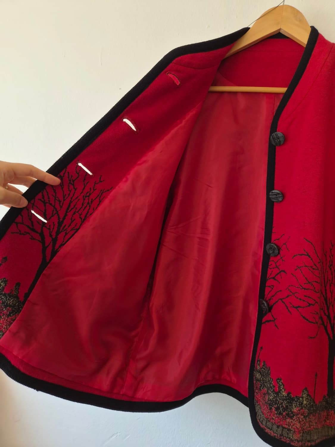 LALA 일본 여성 차이나넥울가디건 11R사이즈 상품이미지6