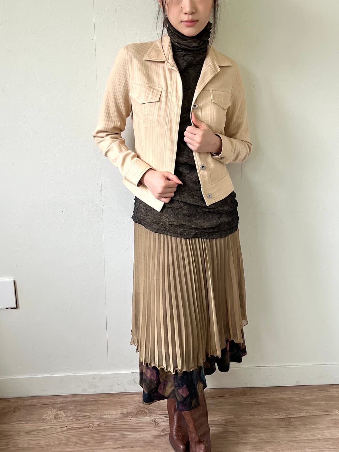 MULTI MIX 스트라이프 크롭 자켓 상품이미지4