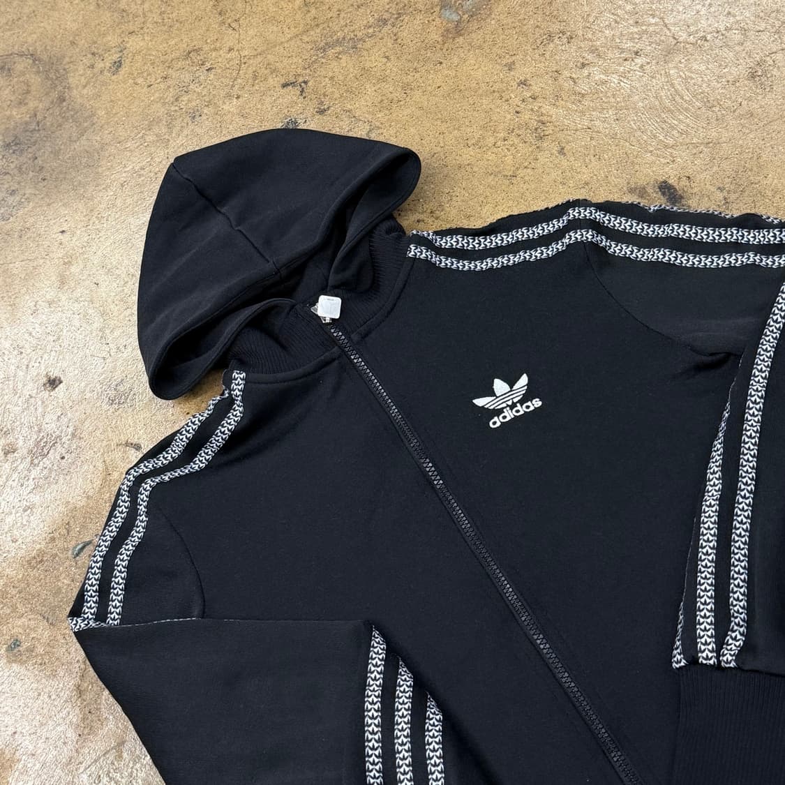 아디다스 블랙 쿠키 후플 플락 후드집업 져지 85 상품이미지1