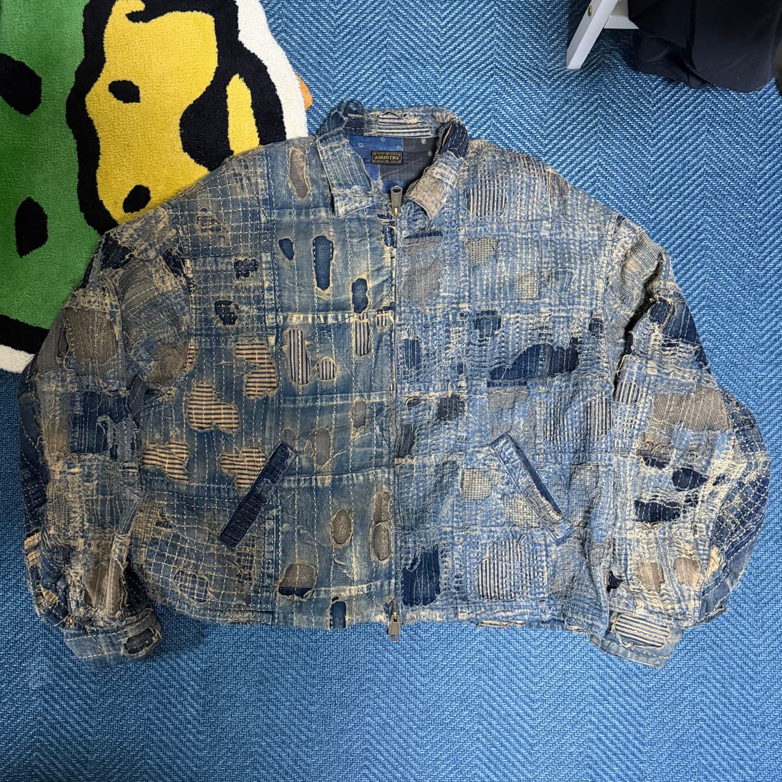 [4]캐피탈 보로 인디고 집업 드리즐러 자켓 상품이미지1