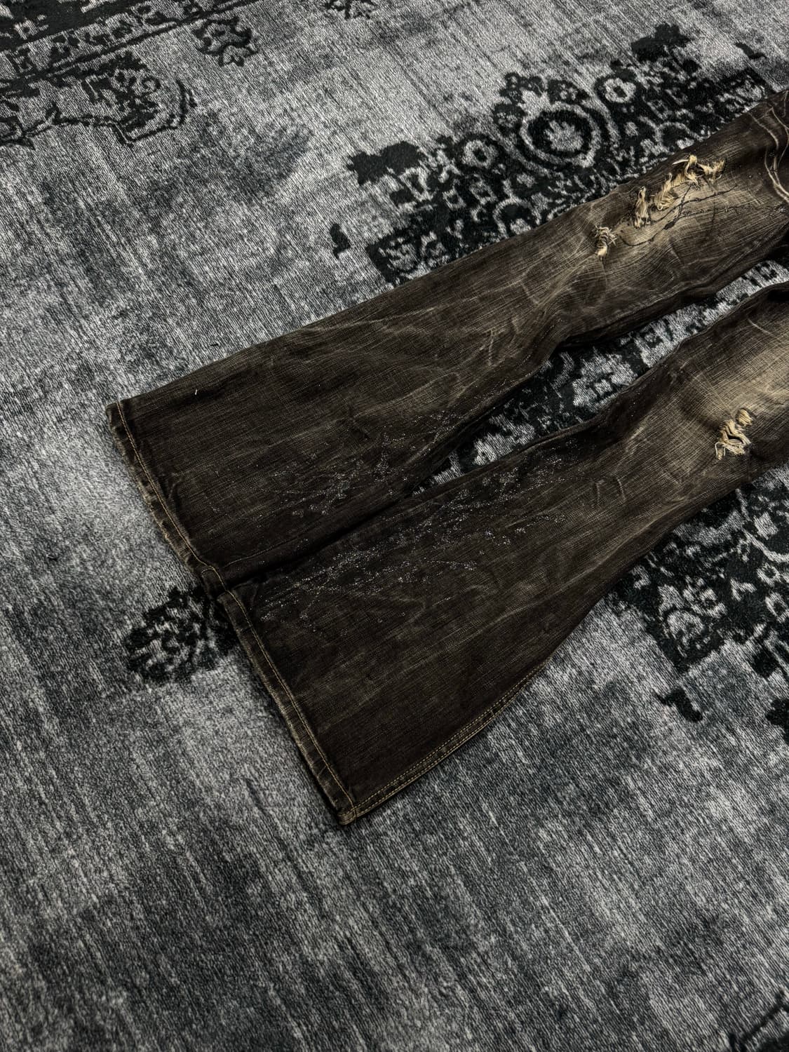 Fuga 00s archive lame coating whisker fl 상품이미지6