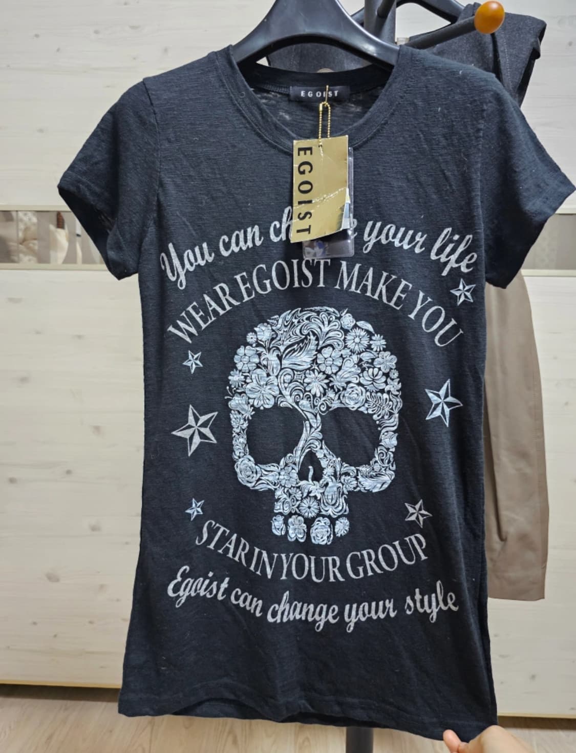 EGOIST 스컬 프린팅 반팔 티셔츠  상품이미지3