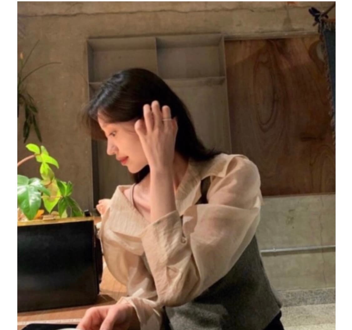 (새상품)르플레인 다혜 착용 자라 니트 조끼 베스트 블라우스  상품이미지2