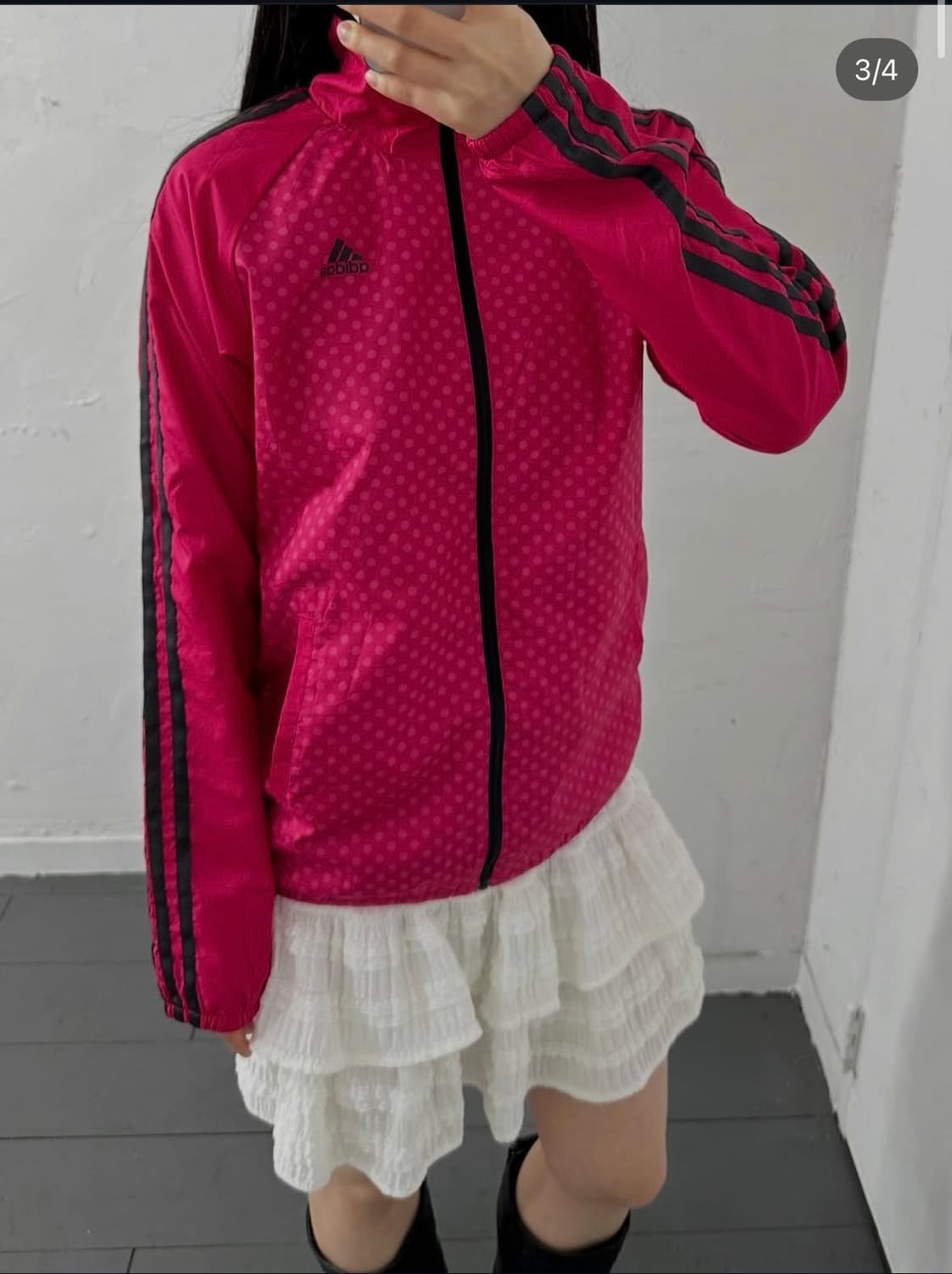 adidas pink dot zipup 상품이미지3