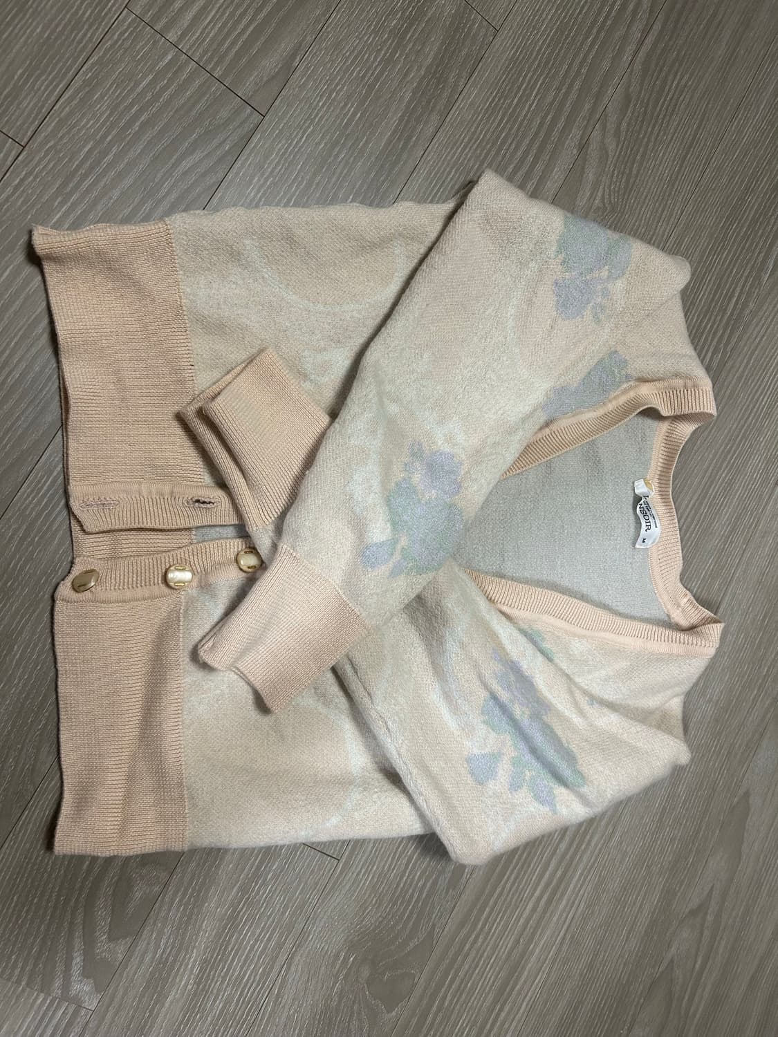 LANSOIR 란소아 꽃무늬 가디건 M 상품이미지2