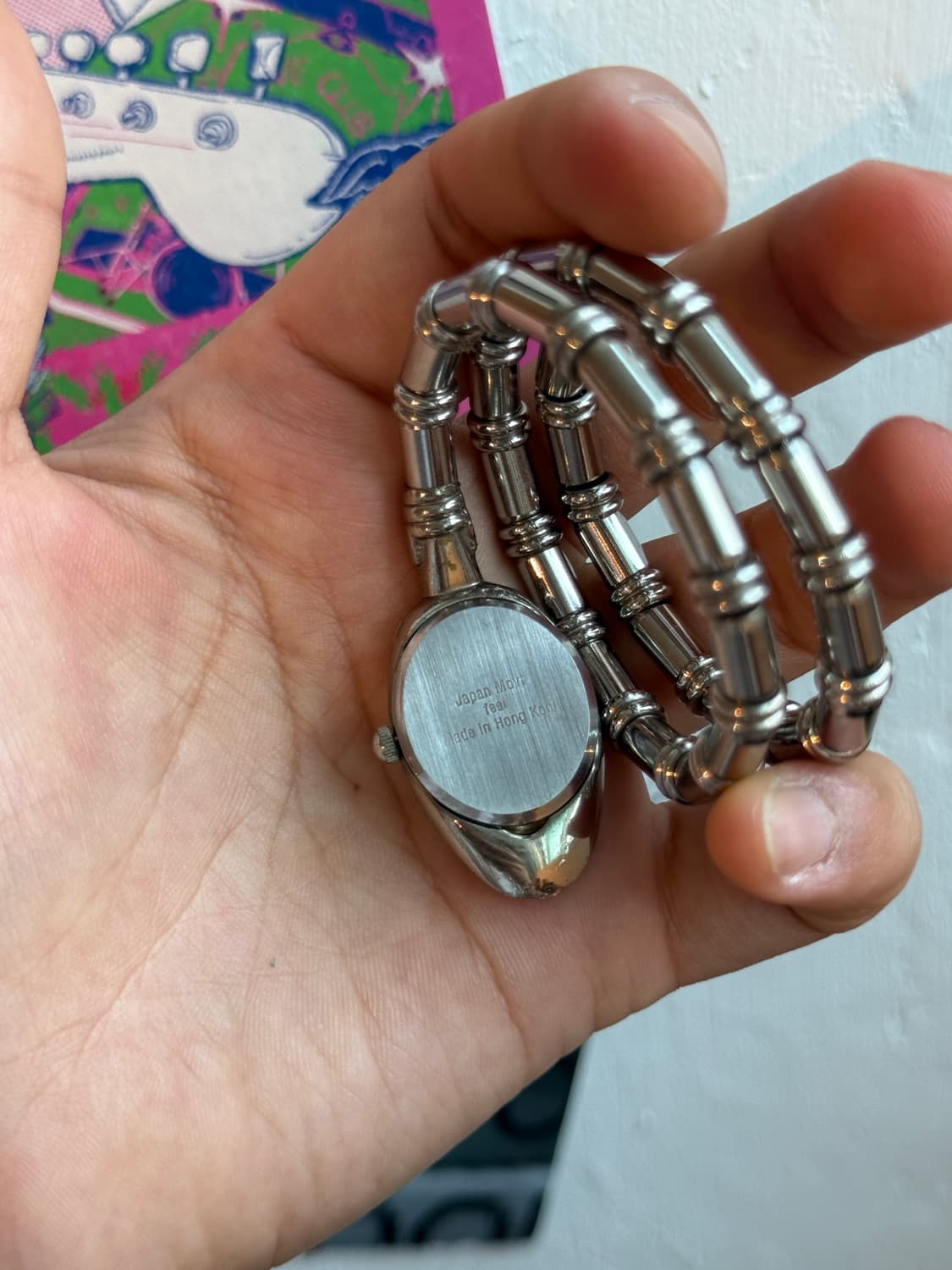 90's Hong Kong Snake Bangle 시계 상품이미지5