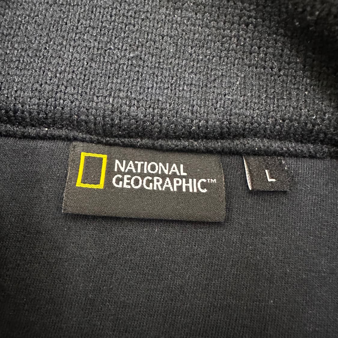 내셔널지오그래픽 기모 후리스 집업 자켓 네이비 L 상품이미지4