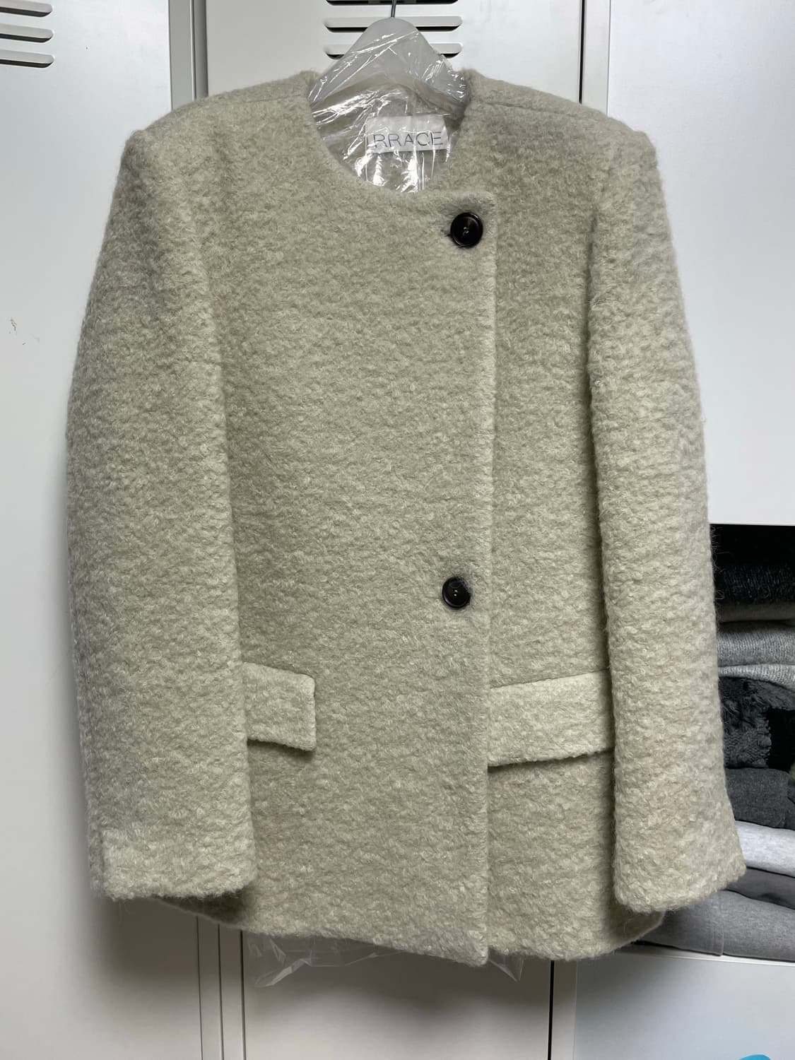 RRACE 알파카 하프코트 새상품 상품이미지3