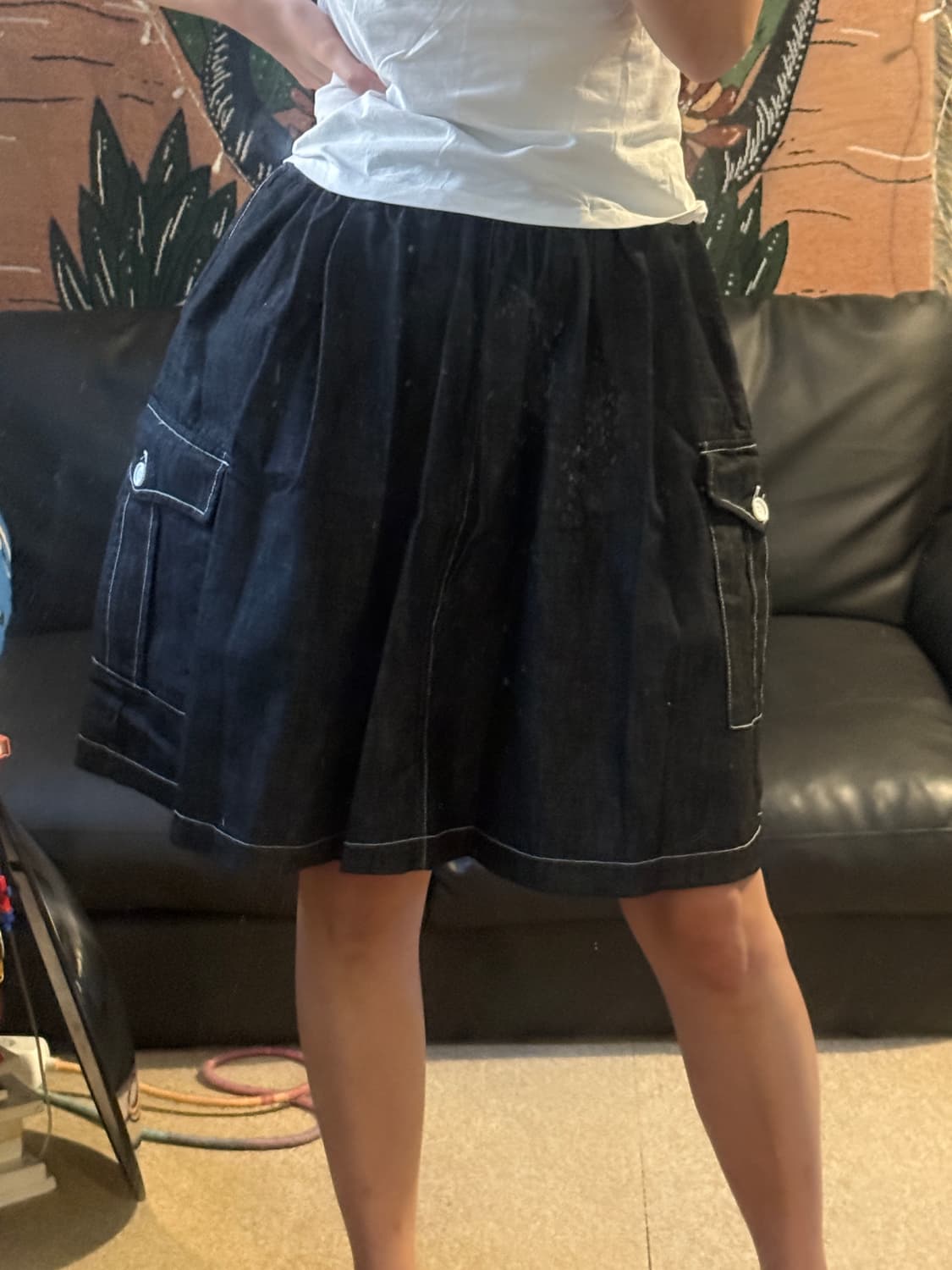 카고 데님 스커트 상품이미지1