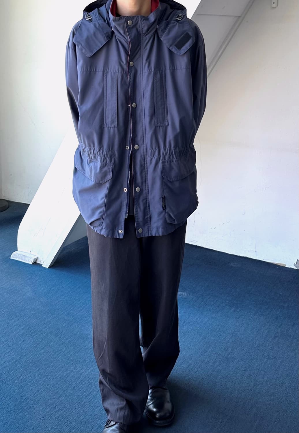 Washed poly hooded mountain parka 상품이미지4