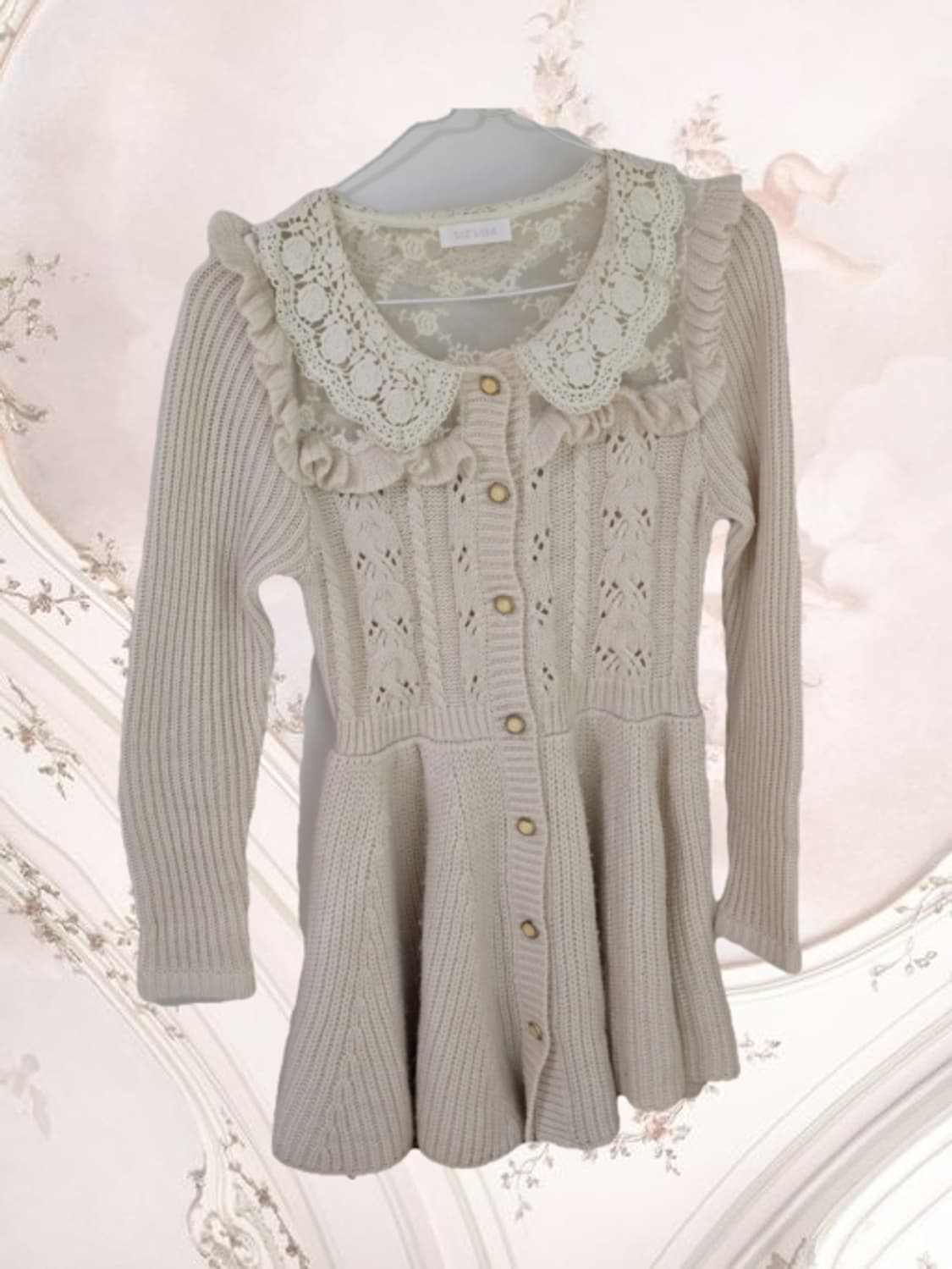 리즈리사 뽀용 핀터레스트 공주깔 니트 원피스 상품이미지1