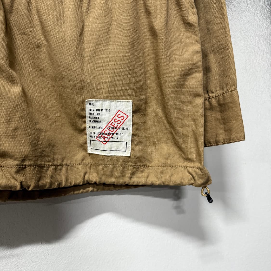 FUBU 후부 지퍼 디테일 M65 필드 자켓 베이지 상품이미지6