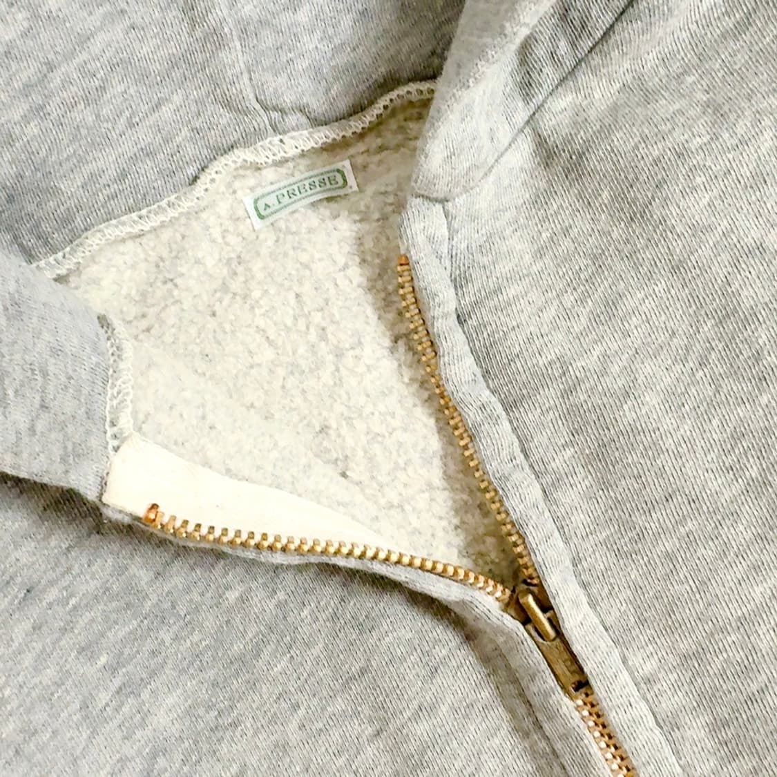 [4] 아프레쎄 26ss 빈티지 라이트웨이트 집업 후디 상품이미지2