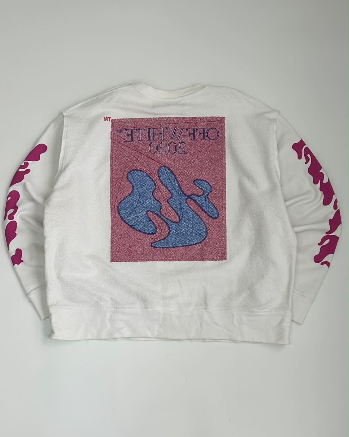 [XL] 오프화이트 20FW 앱스트랙트 화이트 크루넥 스웻셔츠 맨투맨 상품이미지2