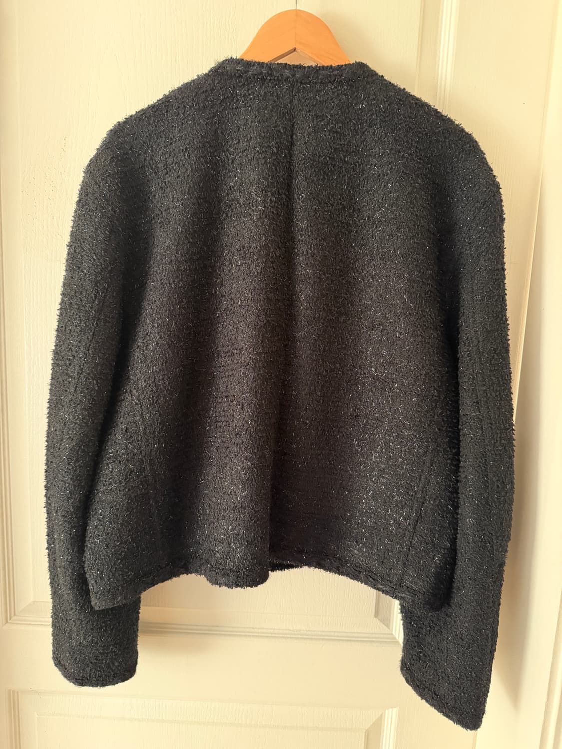 엘무드 lmoom 남성 셀러브리티 트위드 자켓 블랙 상품이미지3