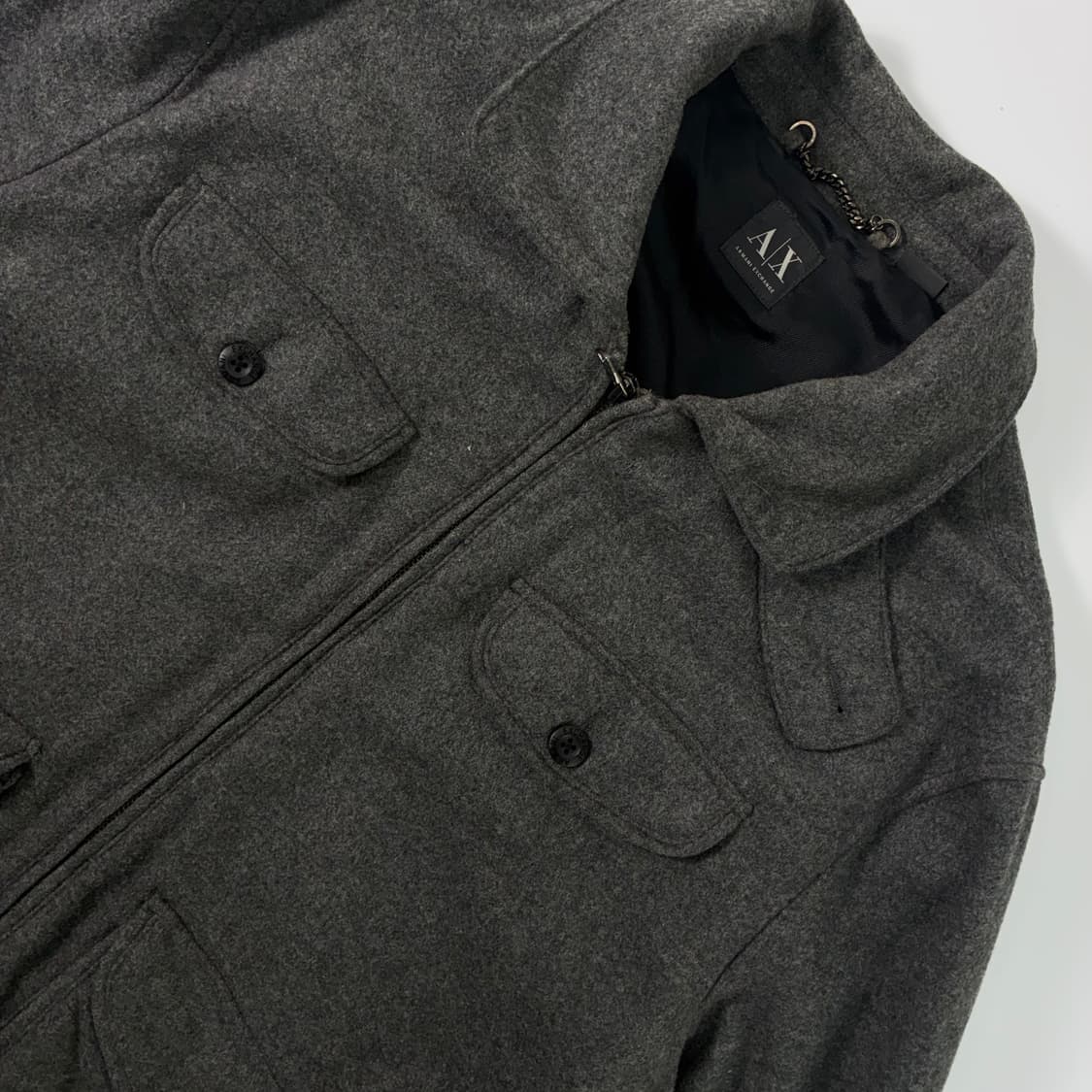 Armani Exchange 알마니 엑스체인지 그레이 울 혼방 자켓 상품이미지3