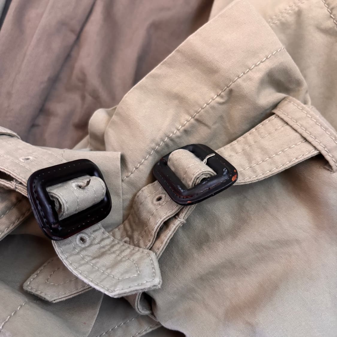 라코스테 105 캐주얼 트렌치 코트 베이지 더블 벨트 없음 상품이미지10