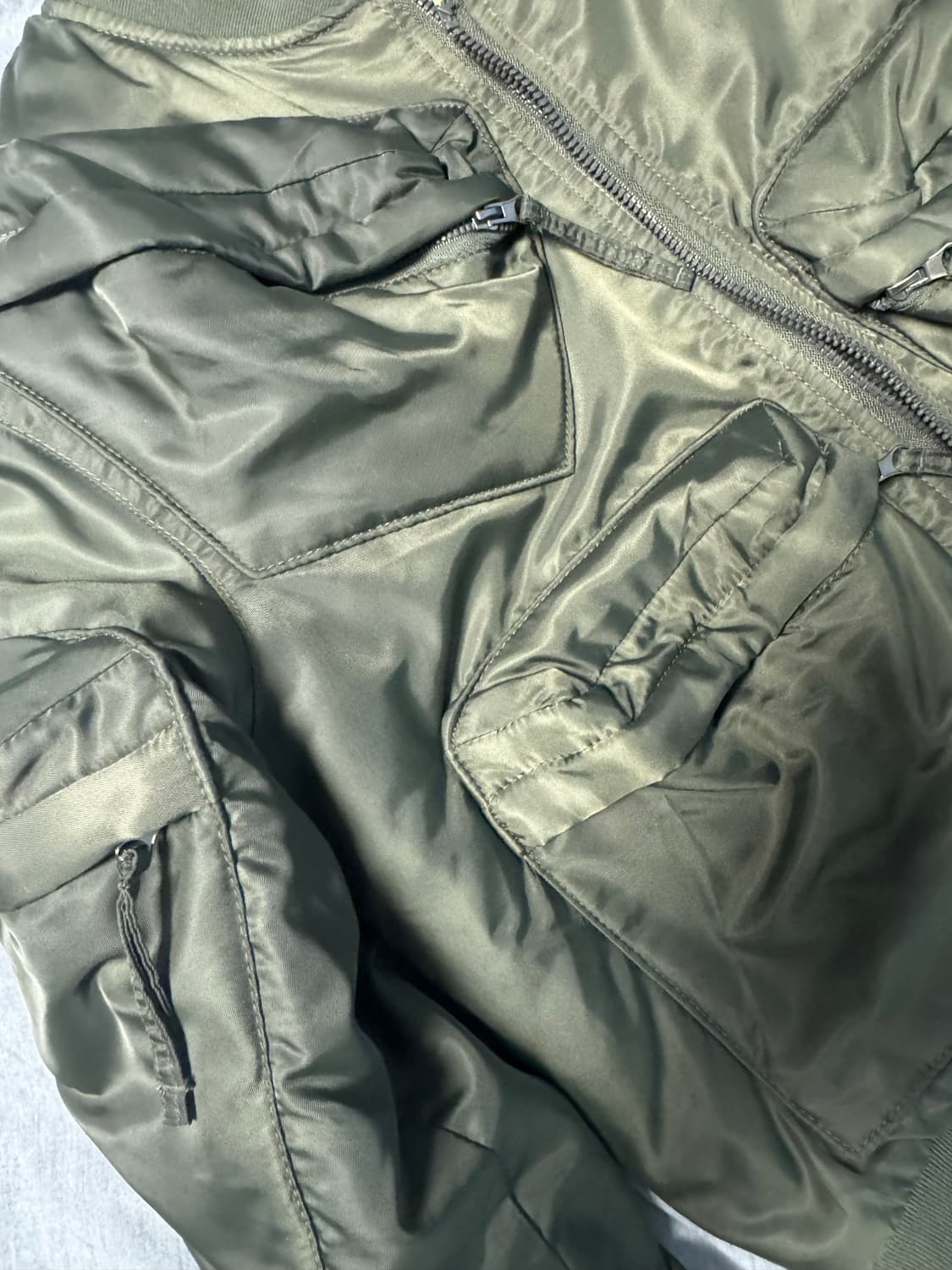 Kzby/ 토프 포켓  크롭 MA-1 / XL 상품이미지5