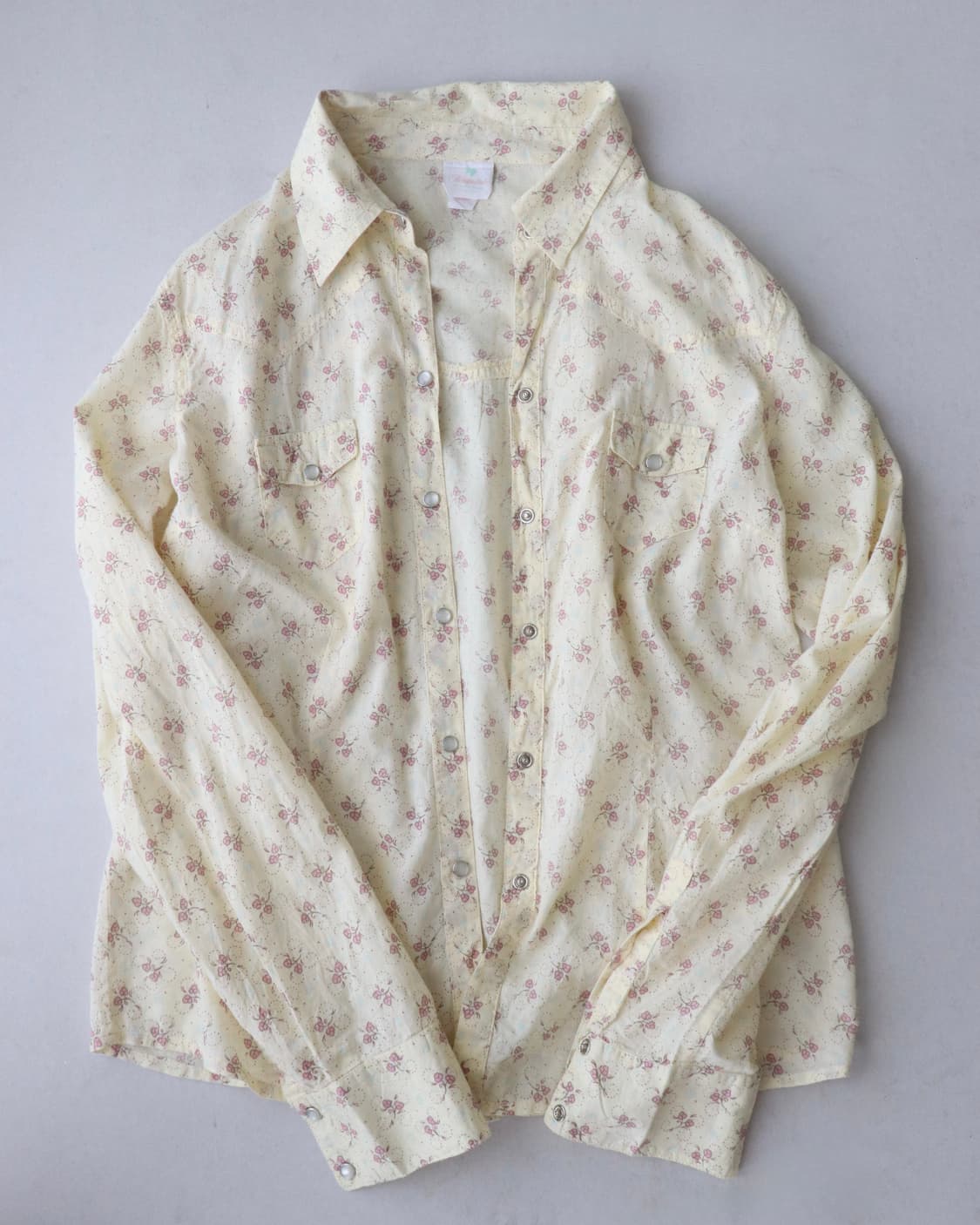 Vintage Butter Floral Shirt 상품이미지5
