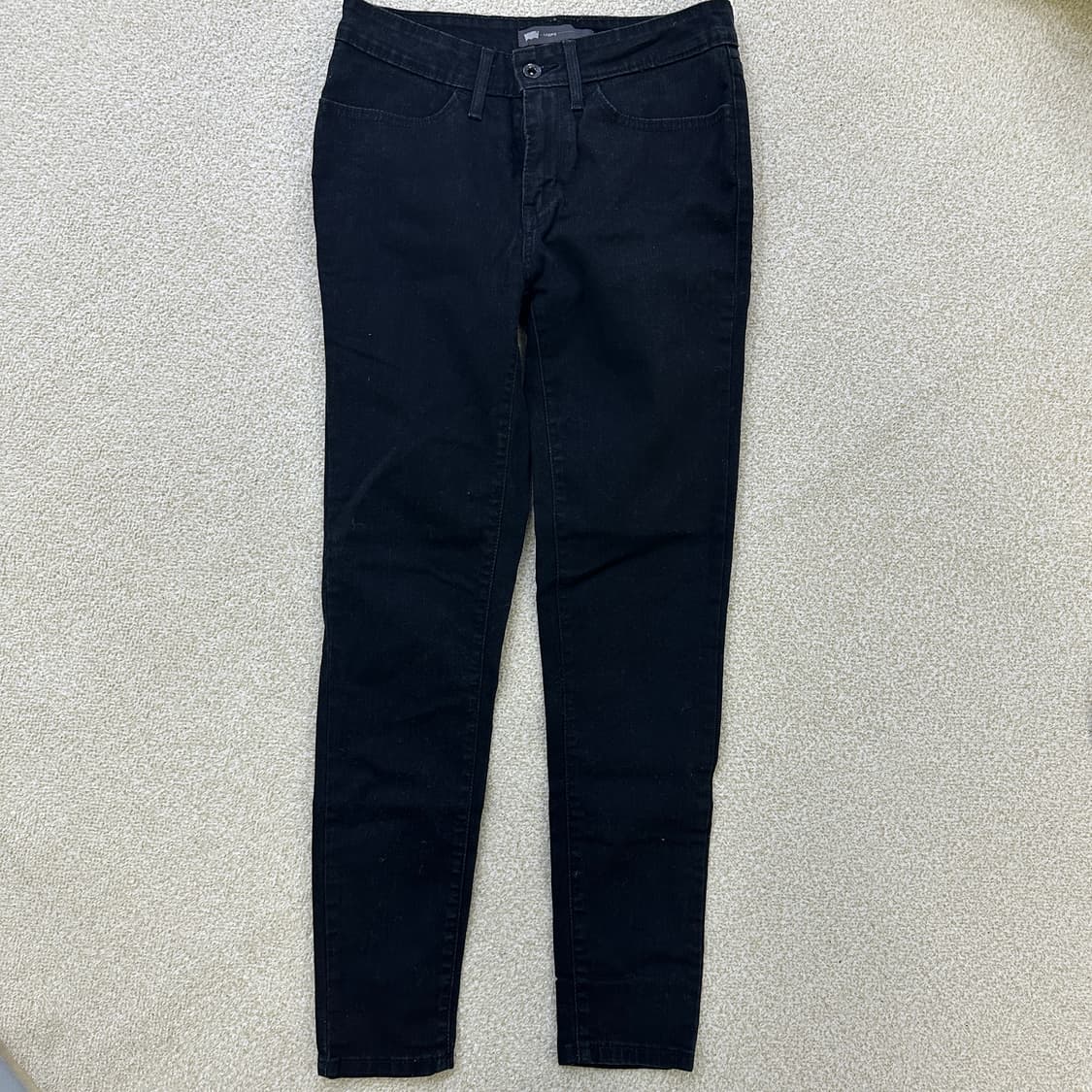 27/30 리바이스 블랙 데님 스키니진 0316D 상품이미지1