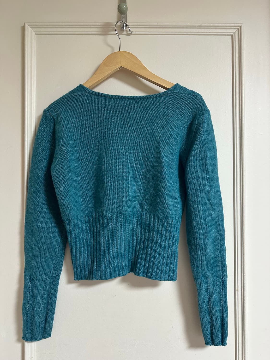 빈티지 브이넥 진주 니트 상품이미지2