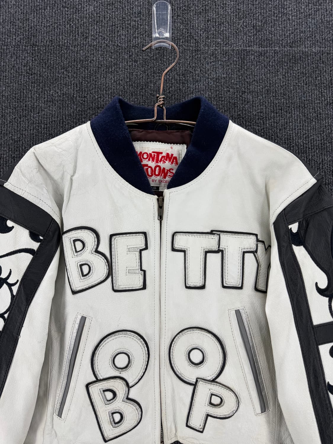 1994년 몬타나튠즈 베티붑 크롭 레더자켓 상품이미지3