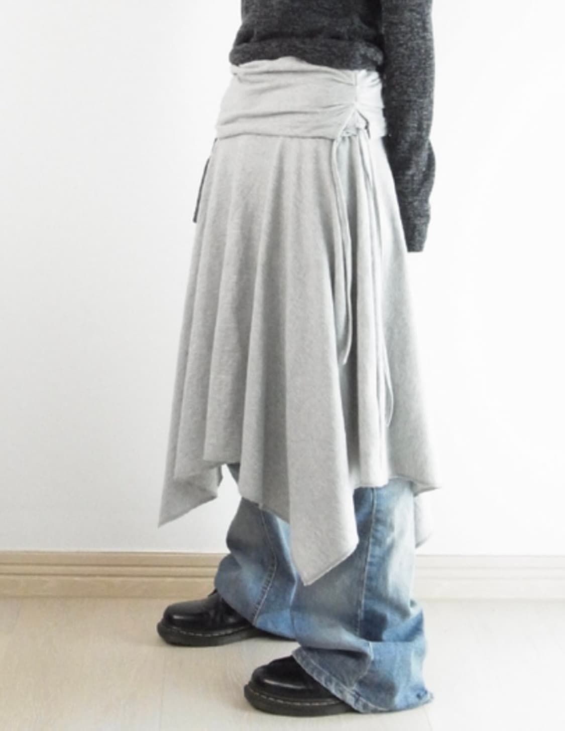 택포) 드레이프 플로우 스커트 상품이미지2