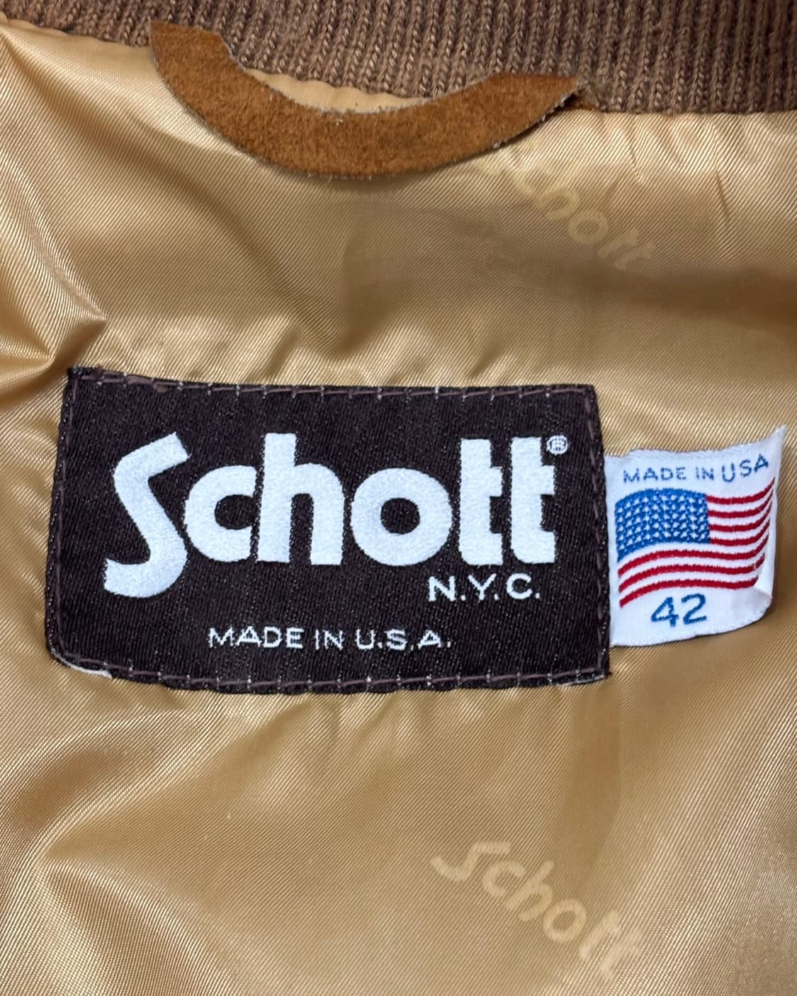 Schott 쇼트 스웨이드 자켓  상품이미지8
